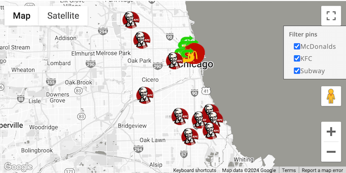 How to create filterable location markers for your WordPress website