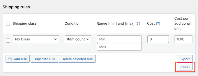 How to import shipping rules from your courier or shipping company 