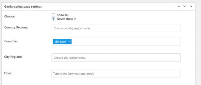 How to show and display content based on the visitor's geographical location 