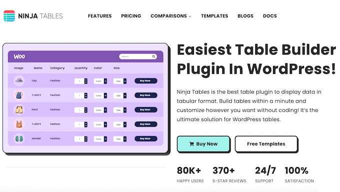 Ninja Tables Review: Is It the Right Table Plugin for You?