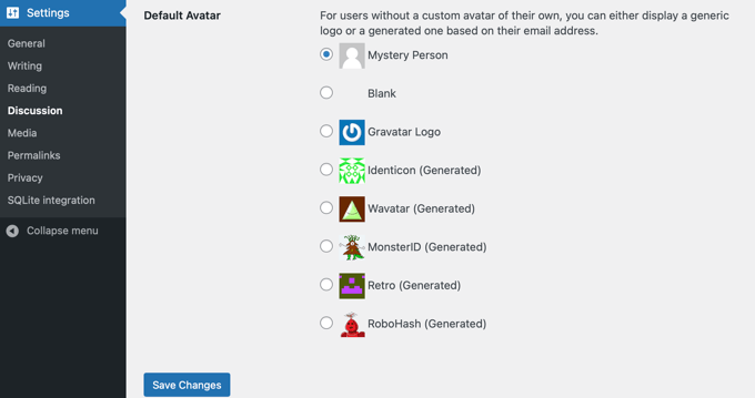 WordPress Discussion Settings