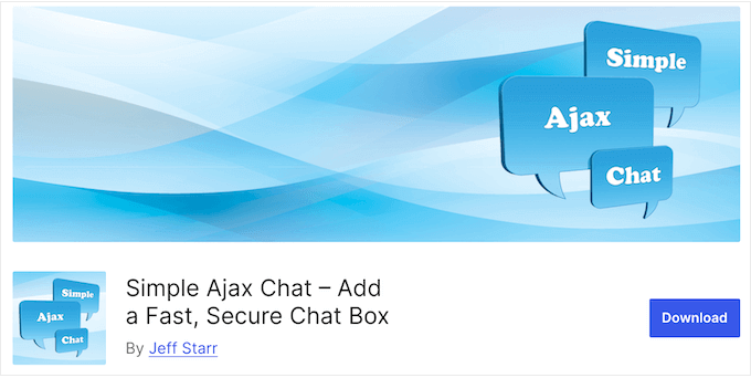 The Simple Ajax Chat WordPress plugin