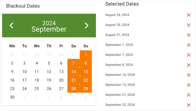 How to block out dates in your WordPress calendar