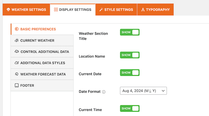 Location Weather review: Customizing the forecast view