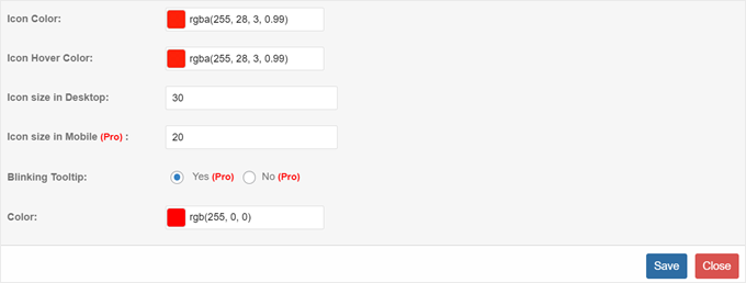 Customizing the Image Hotspot plugin's hotspot appearance settings