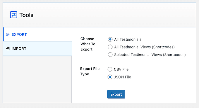 Exporting shortcodes from your WordPress website or blog