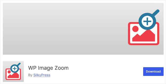 The free WP Image Zoom WordPress magnifying plugin