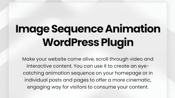 Scrollsequence review: Is Scrollsequence the right image sequence animation plugin for your WordPress website?