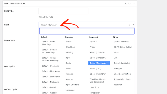 Adding custom fields to a WordPress form