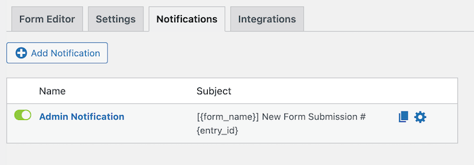 How to set up email notifications for your online forms