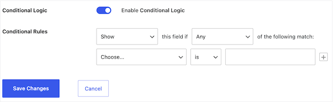 Adding conditional logic to your WordPress forms