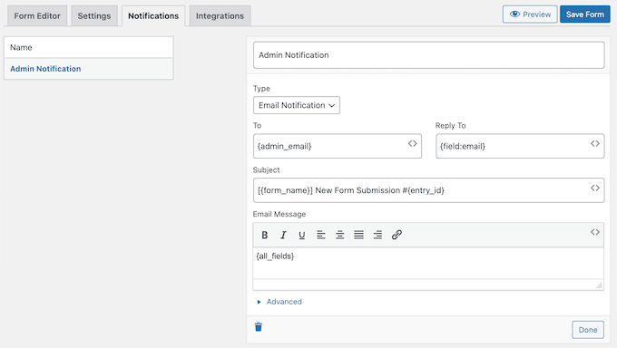 Customizing a plugin's default admin notifications 