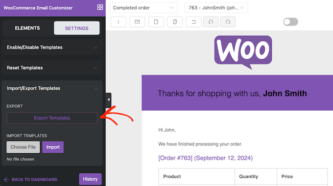 How to import and export email templates for your WooCommerce store