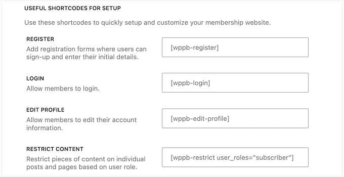 Adding user registration and login forms to WordPress using a shortcode