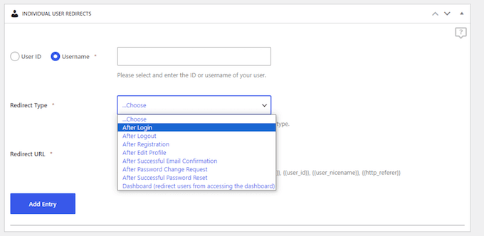 How to set up redirects for registered users, members, and customers