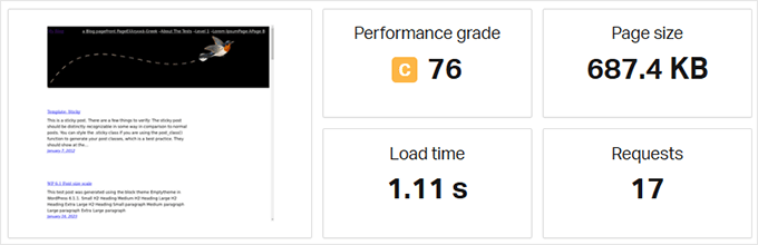 InMotion Hosting speed test