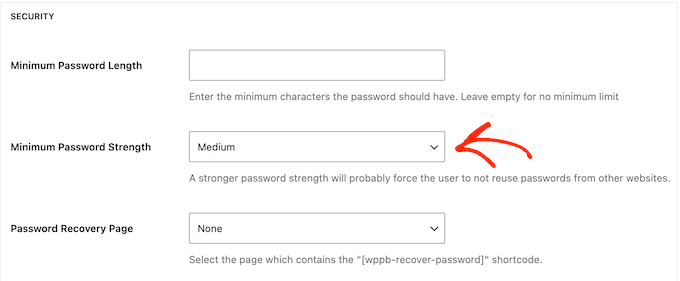 Enforcing strong passwords in WordPress