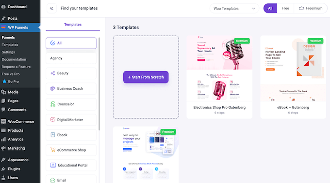 How to create a WooCommerce sales funnel using a ready-made template