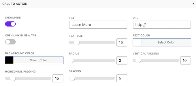 Creating a custom call to action button in WordPress