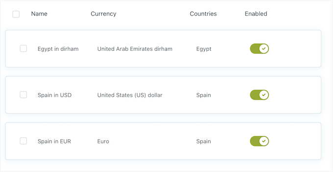 How to set up custom currency rules