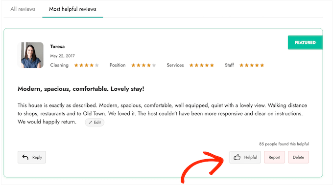 Allow customers to vote on helpful reviews