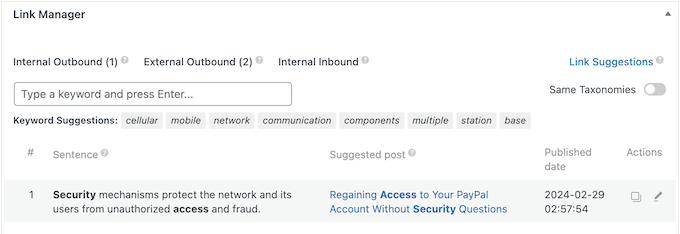 The Slim SEO Link Manager url management plugin for WordPress