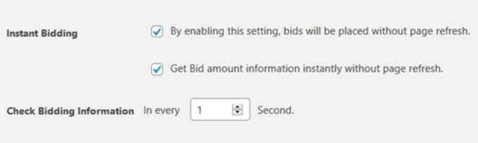 Instant bidding on your WordPress website, blog, or online store