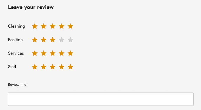 Adding a review to an online marketplace 