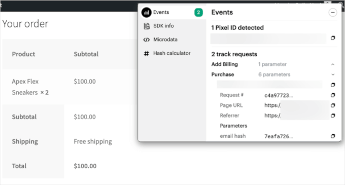 Snapchat event tracking