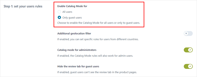 Enabling catalog mode for guest users with YITH WooCommerce Catalog Mode