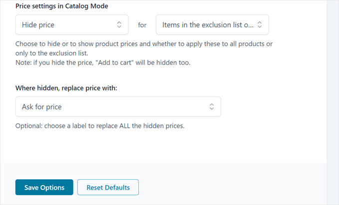 Hiding the product's prices with YITH WooCommerce Catalog Mode