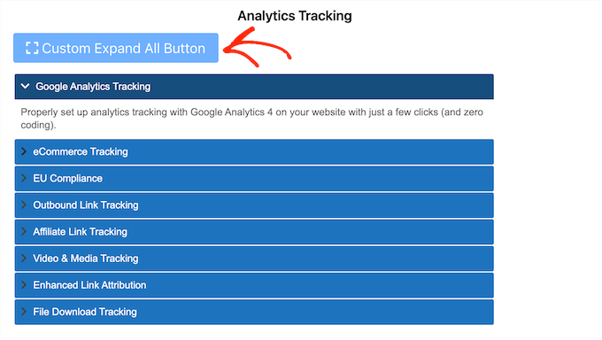 How to create a collapsible and expandable FAQ or similar section 