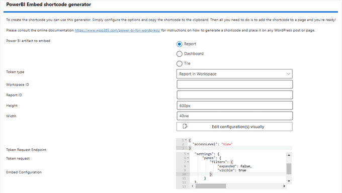 Embedding Microsoft Power BI on your WordPress blog, website, or online store