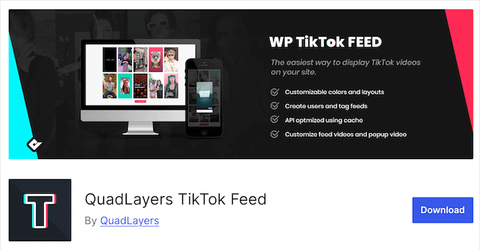 The free TikTok Feeds WordPress plugin