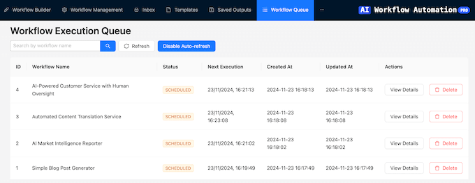 Running AI-powered workflows based on a schedule