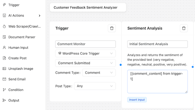 Analyzing sentiment in comments, posts, customer support tickets, and similar content 