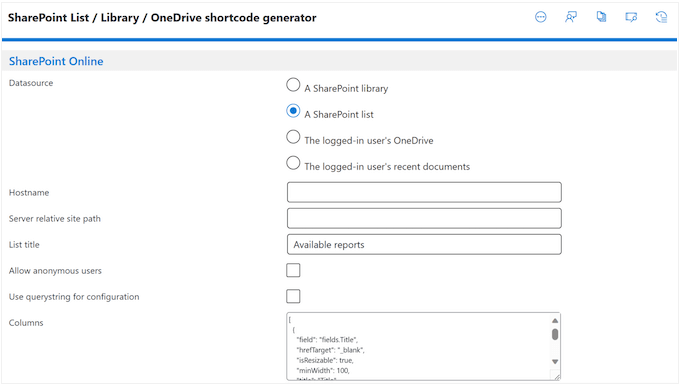 Embedding SharePoint content on your website, blog, or WooCommerce store