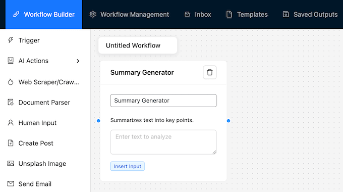 Generating a summary from a blog post, article, or similar content 