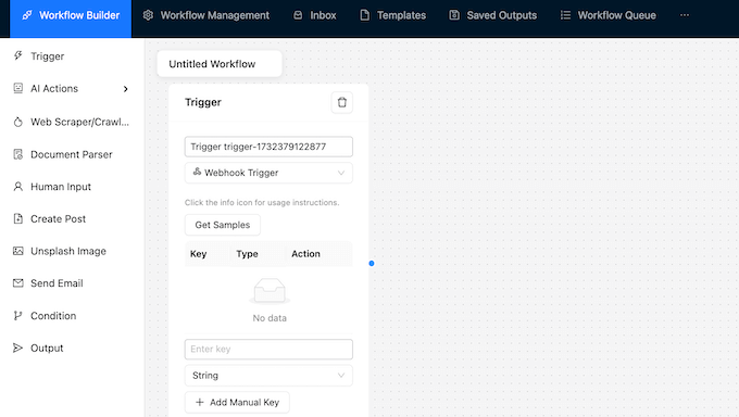 Sending data to a webhook