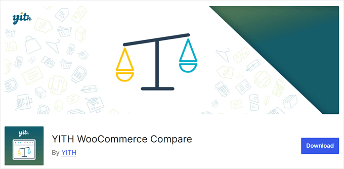 The free version of YITH WooCommerce Compare