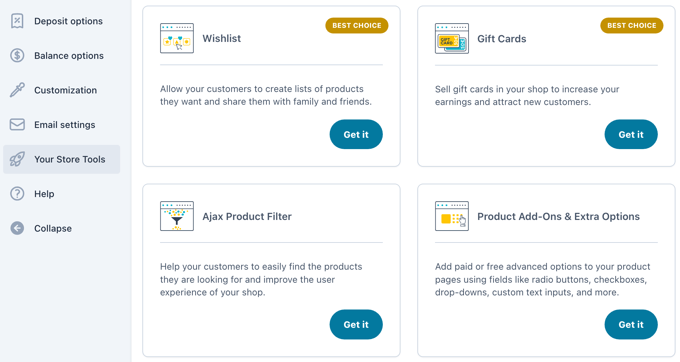 YITH WooCommerce Deposits / Down Payments - Other YITH WooCommerce Plugins