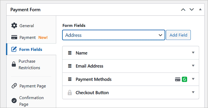 Customize form fields in the GrabPay payment form