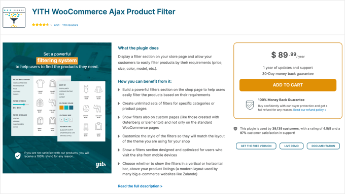 YITH WooCommerce Ajax Product Filter Website