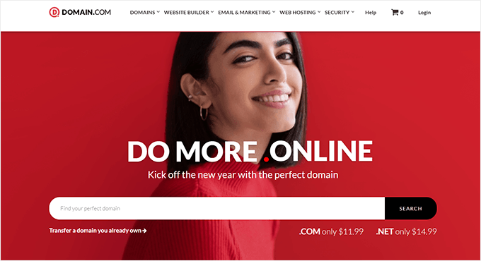 Domain.com website