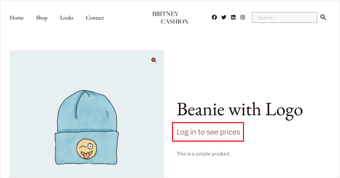 Asking users to log in to see WooCommerce prices