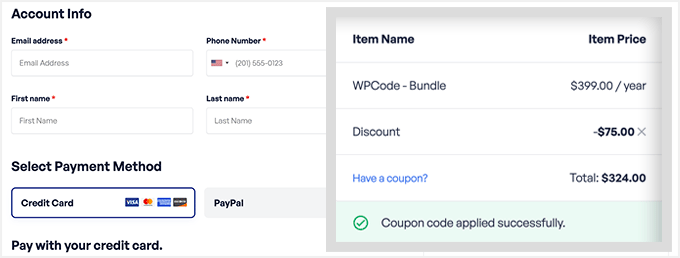 WPCode discounted price