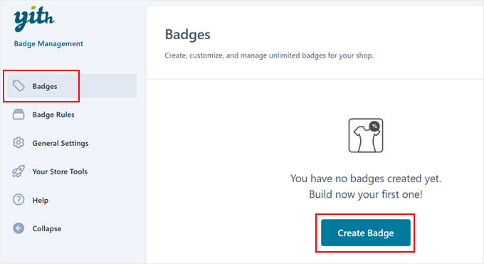 Creating a new product badge in YITH